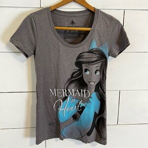 Disney Store Little Mermaid Mermaid at Heart Tee Shirt. Size Small.